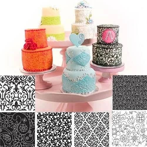 Floral Cookie & Cake Texture Sheet Set