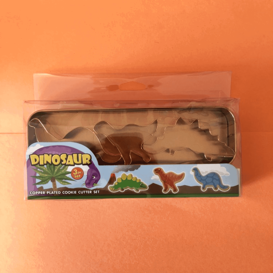 3 Piece Dinosaur Cookie Cutter Set - The Baker's Life