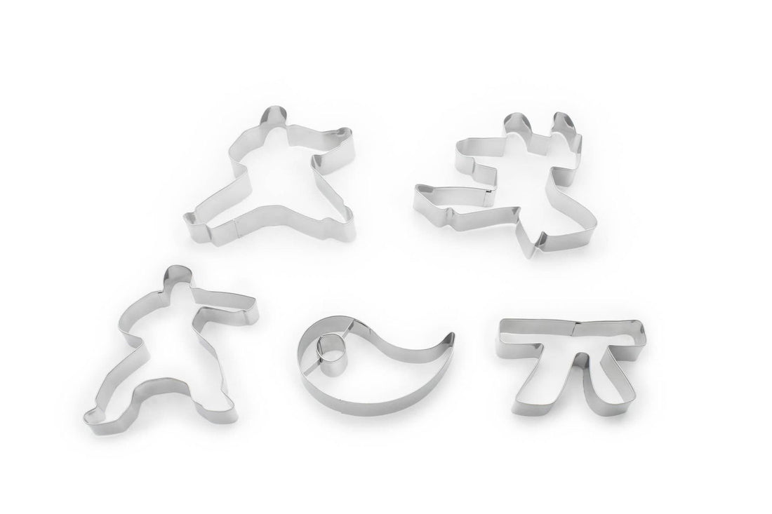 5-Piece Karate Cookie Cutter Set - The Baker's Life
