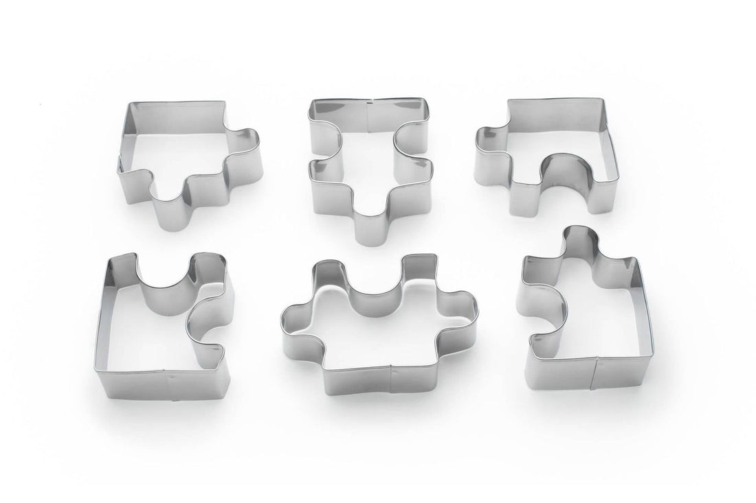6-Piece Puzzle Piece Cookie Cutter Set - The Baker's Life
