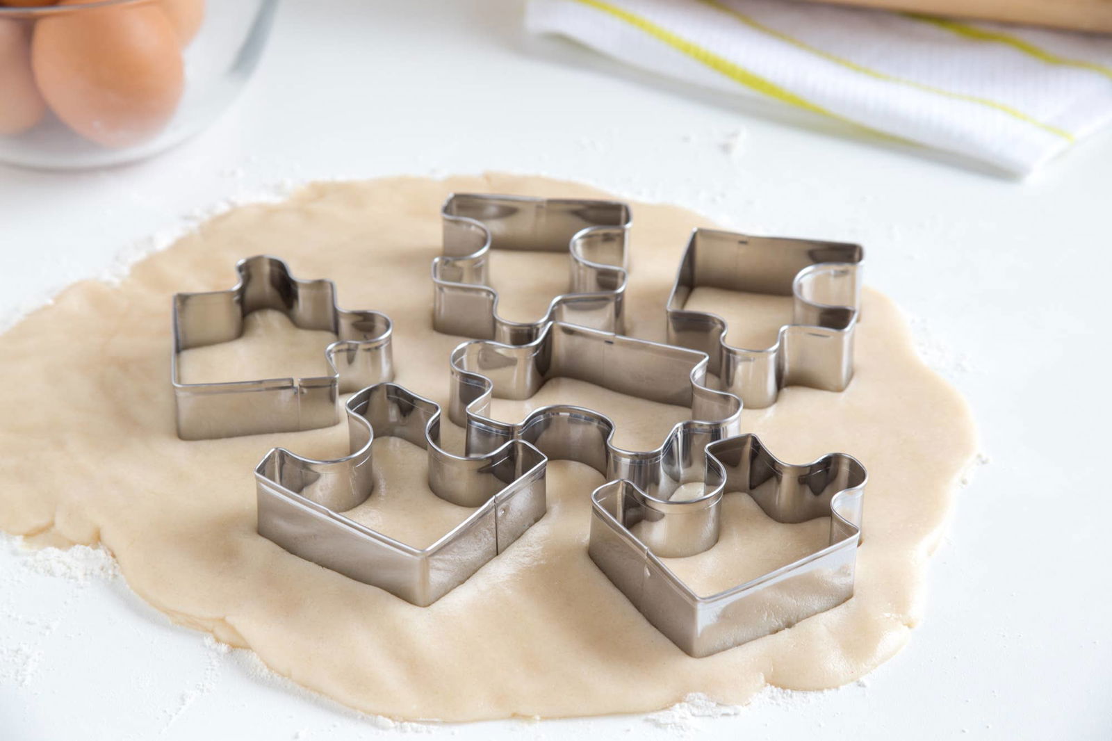 6-Piece Puzzle Piece Cookie Cutter Set - The Baker's Life