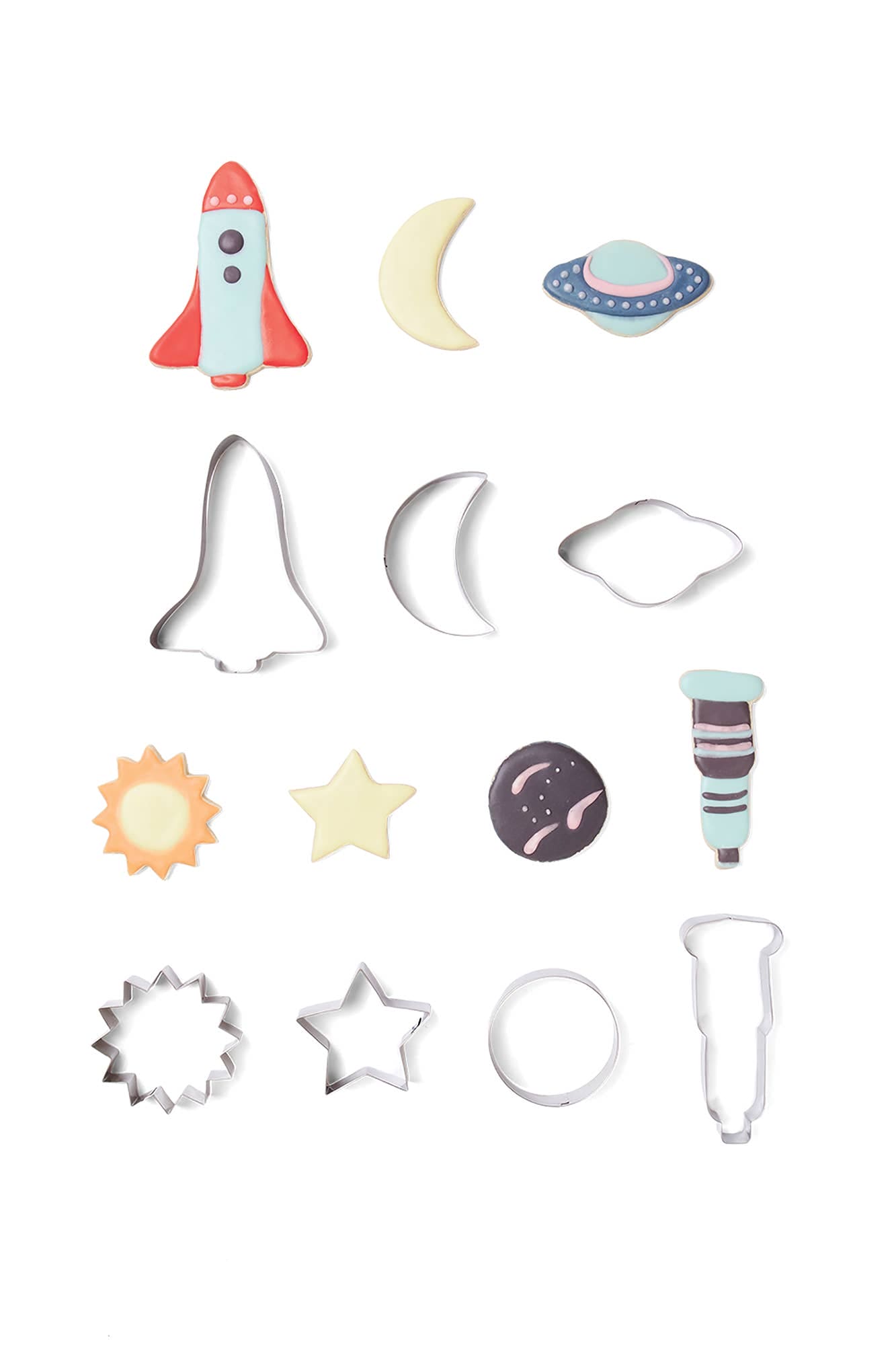 7-Piece Galileo's Astronomy Cookie Cutter Set - The Baker's Life