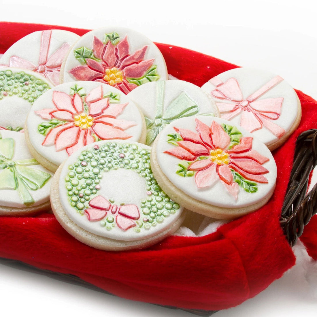 Cupcake and Cookie Texture Tops - Christmas - The Baker's Life