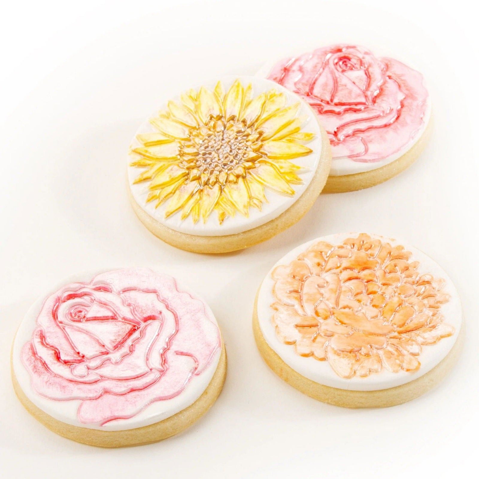 Cupcake and Cookie Texture Tops - Floral - The Baker's Life