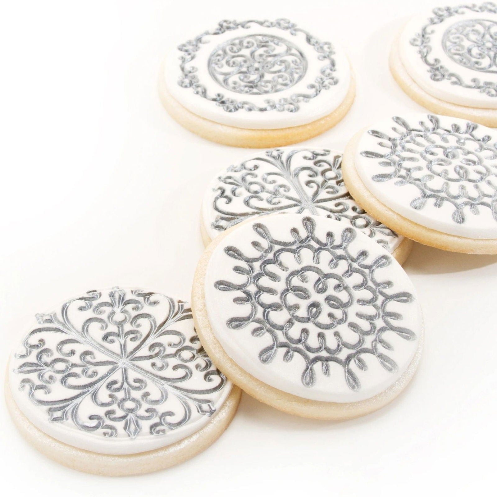 Cupcake and Cookie Texture Tops - Scroll - The Baker's Life