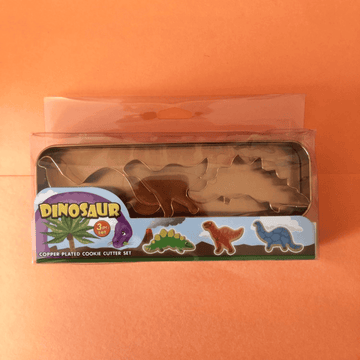 3 Piece Dinosaur Cookie Cutter Set