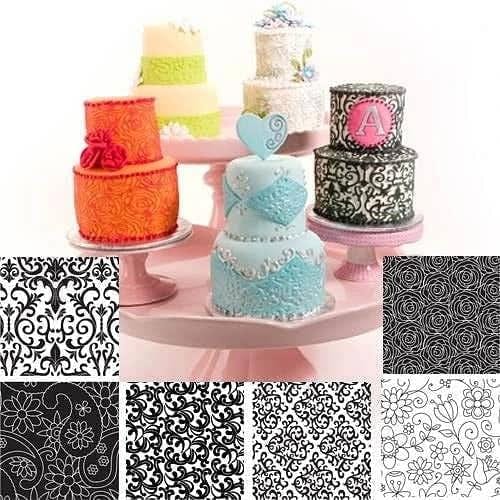 Floral Cookie & Cake Texture Sheet Set - The Baker's Life