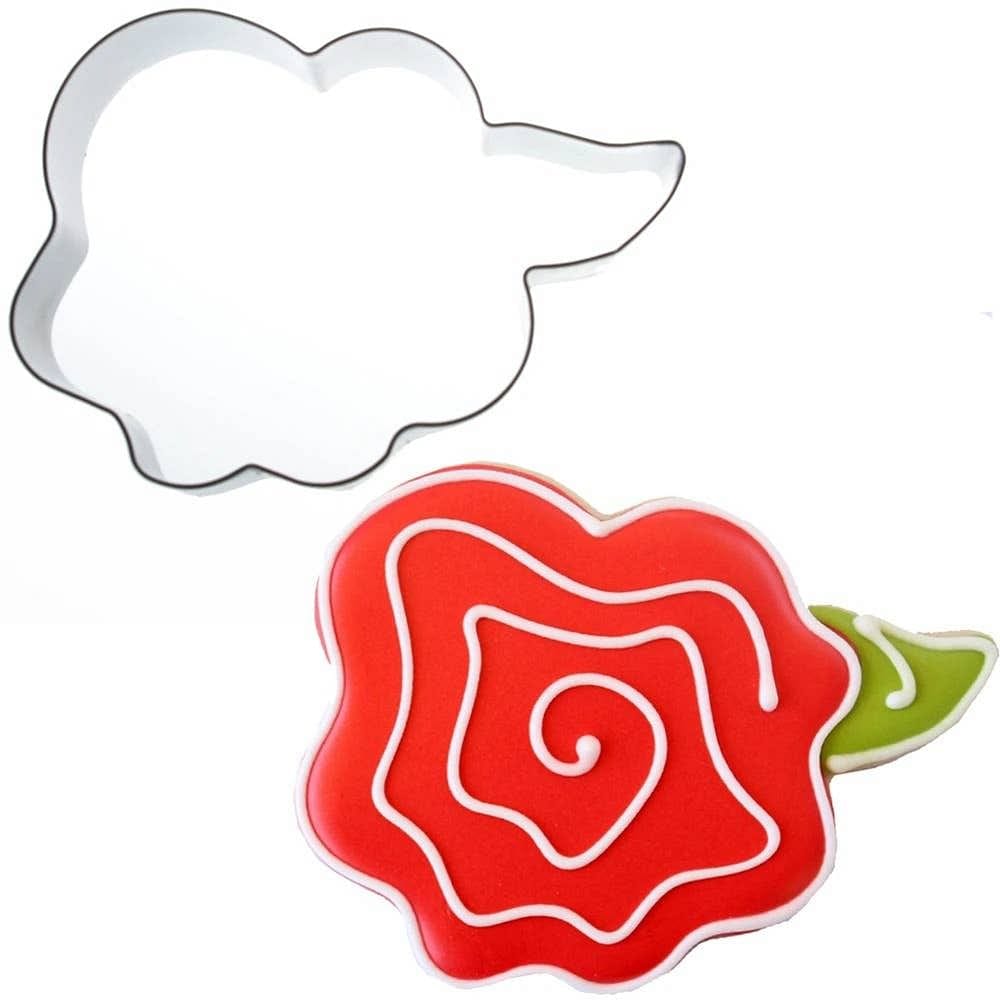 Whimsical Rose Cookie Cutter - The Baker's Life