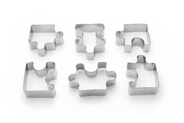 6-Piece Puzzle Piece Cookie Cutter Set