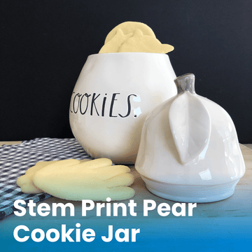 Stem Print Pear Cookie Jar